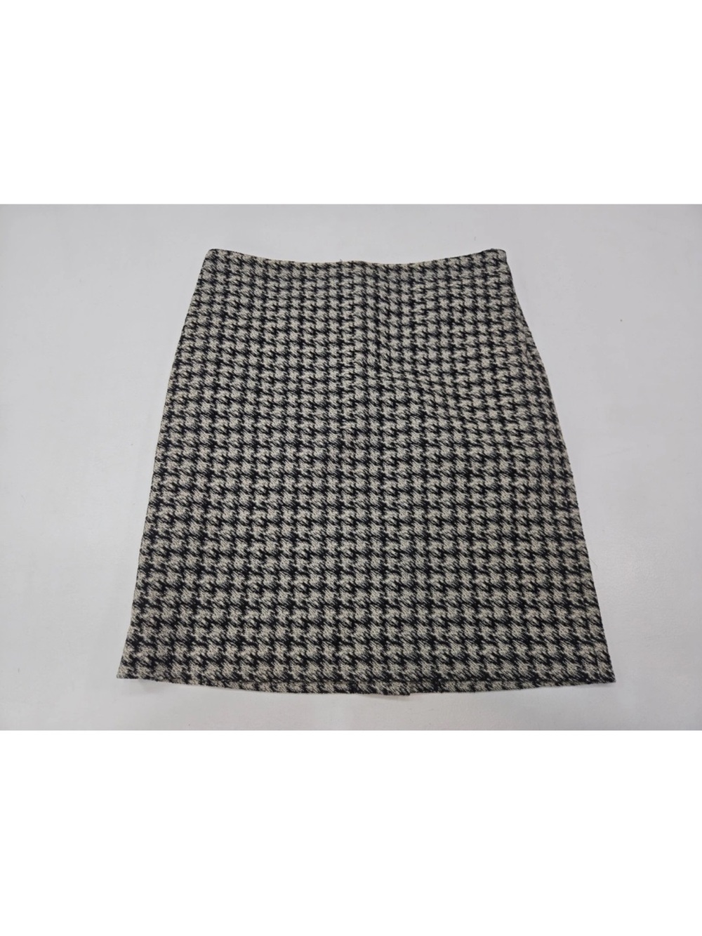 Mm Lafleur Noho Pencil Skirt Houndstooth Black White Size 12 Womens